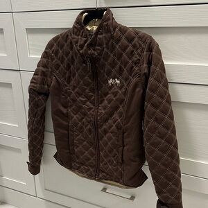 Brown Quilted Women's Jacket